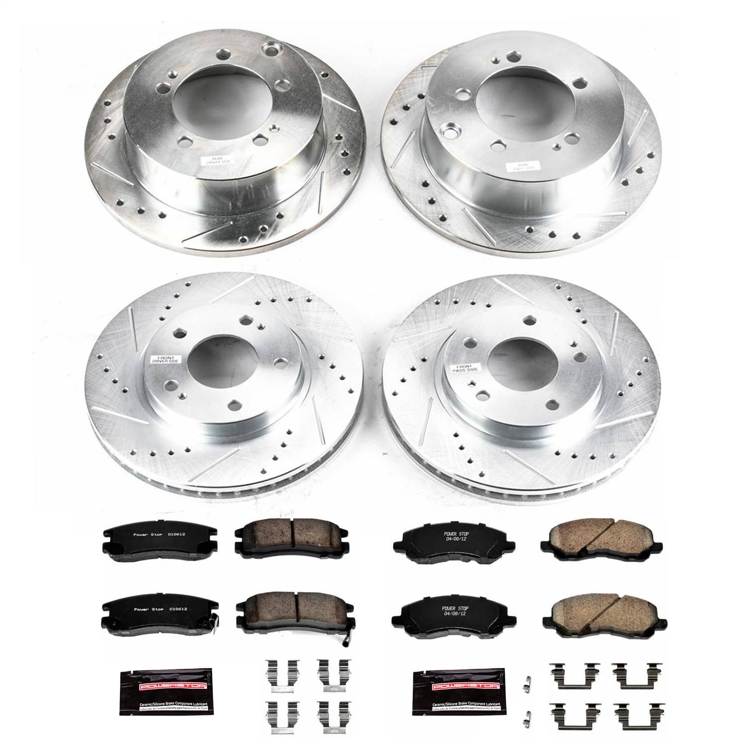 Power Stop - K1683 - Front and Rear - Disc Brake Pad and Rotor Kit