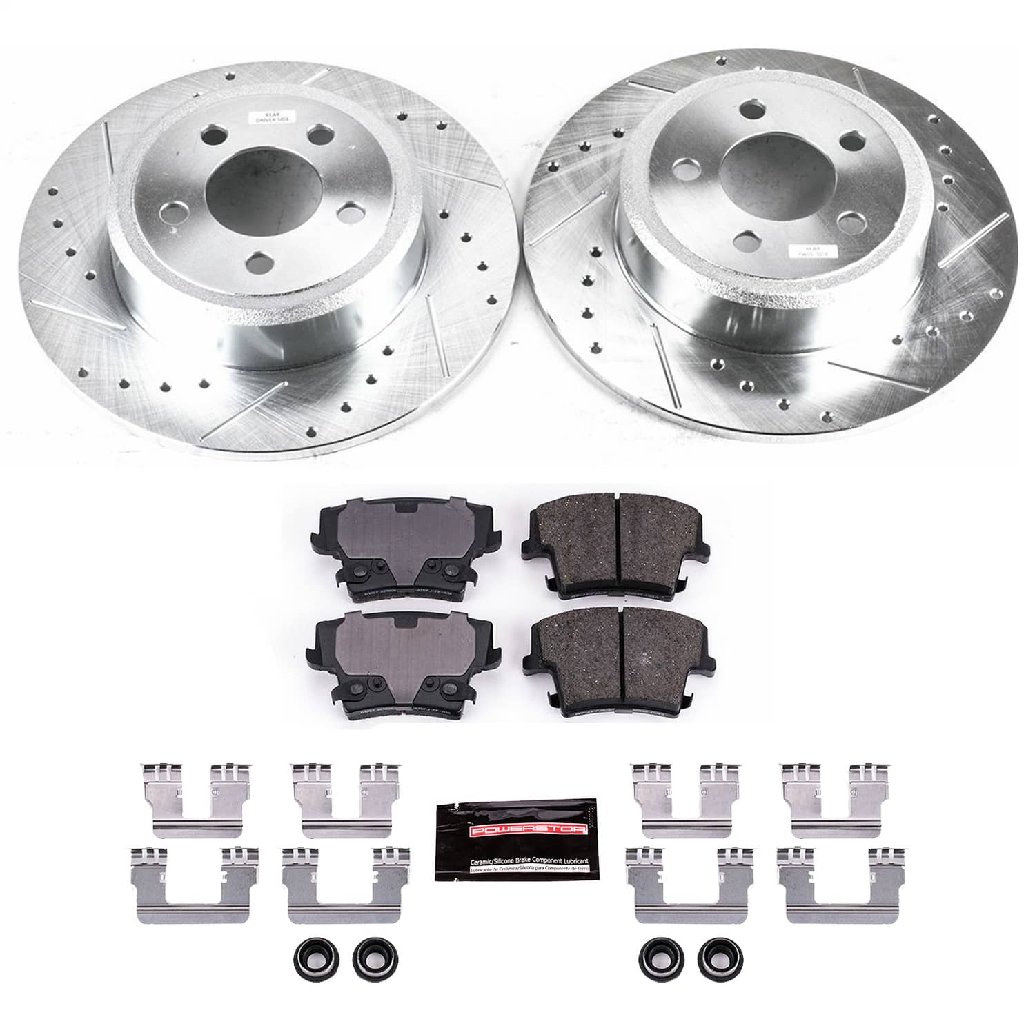 Power Stop - K1719 - Rear - Disc Brake Pad and Rotor Kit