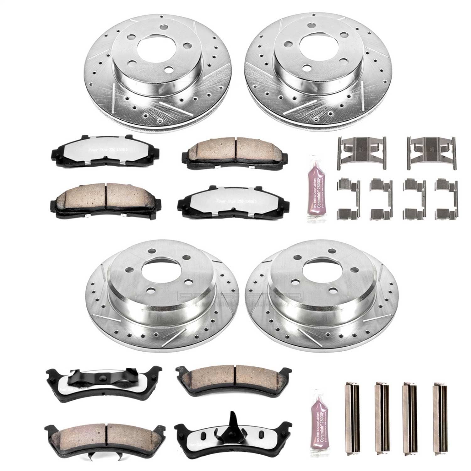 Power Stop - K1861-36 - Front and Rear - Disc Brake Pad and Rotor Kit