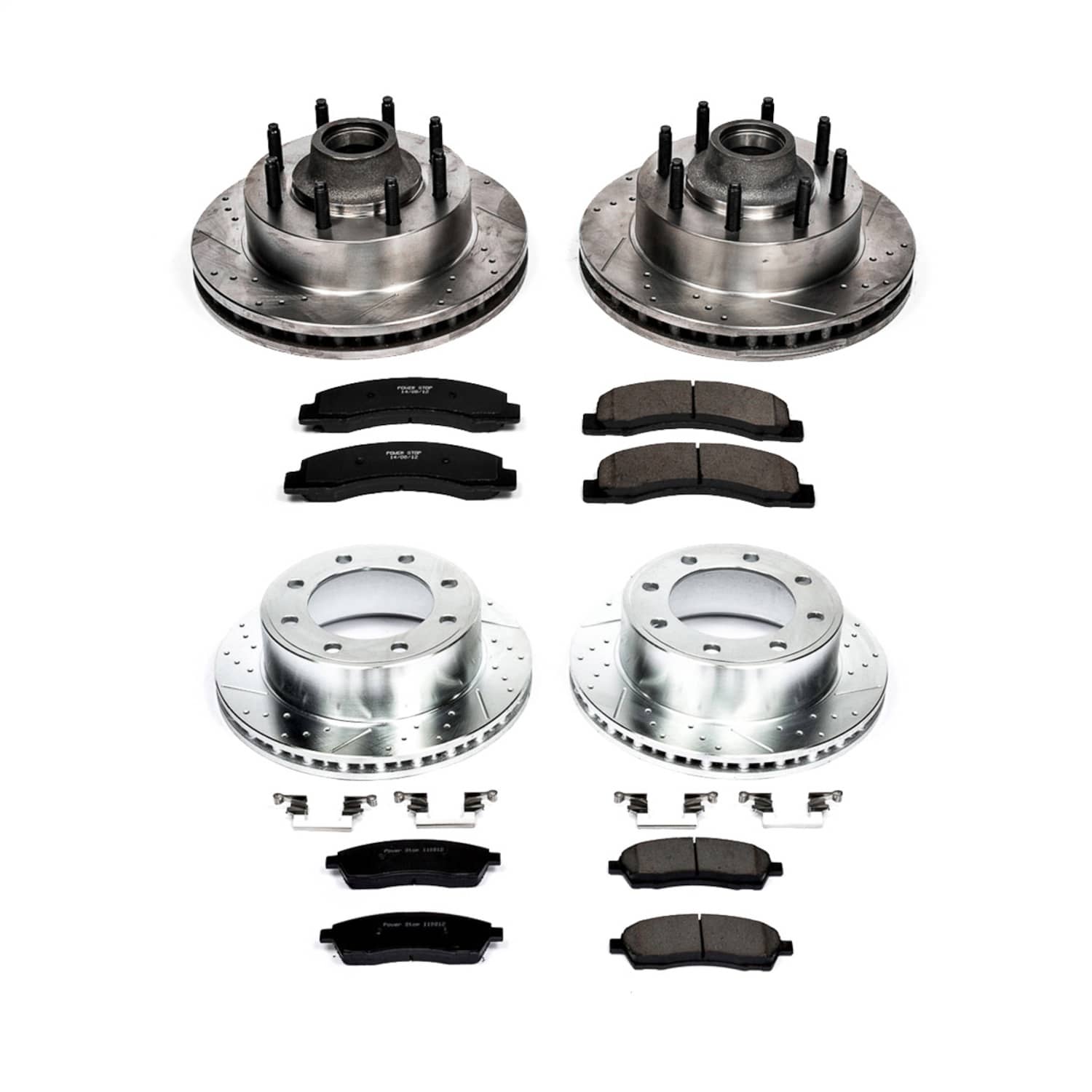 Power Stop - K1894 - Front and Rear - Disc Brake Pad and Rotor Kit