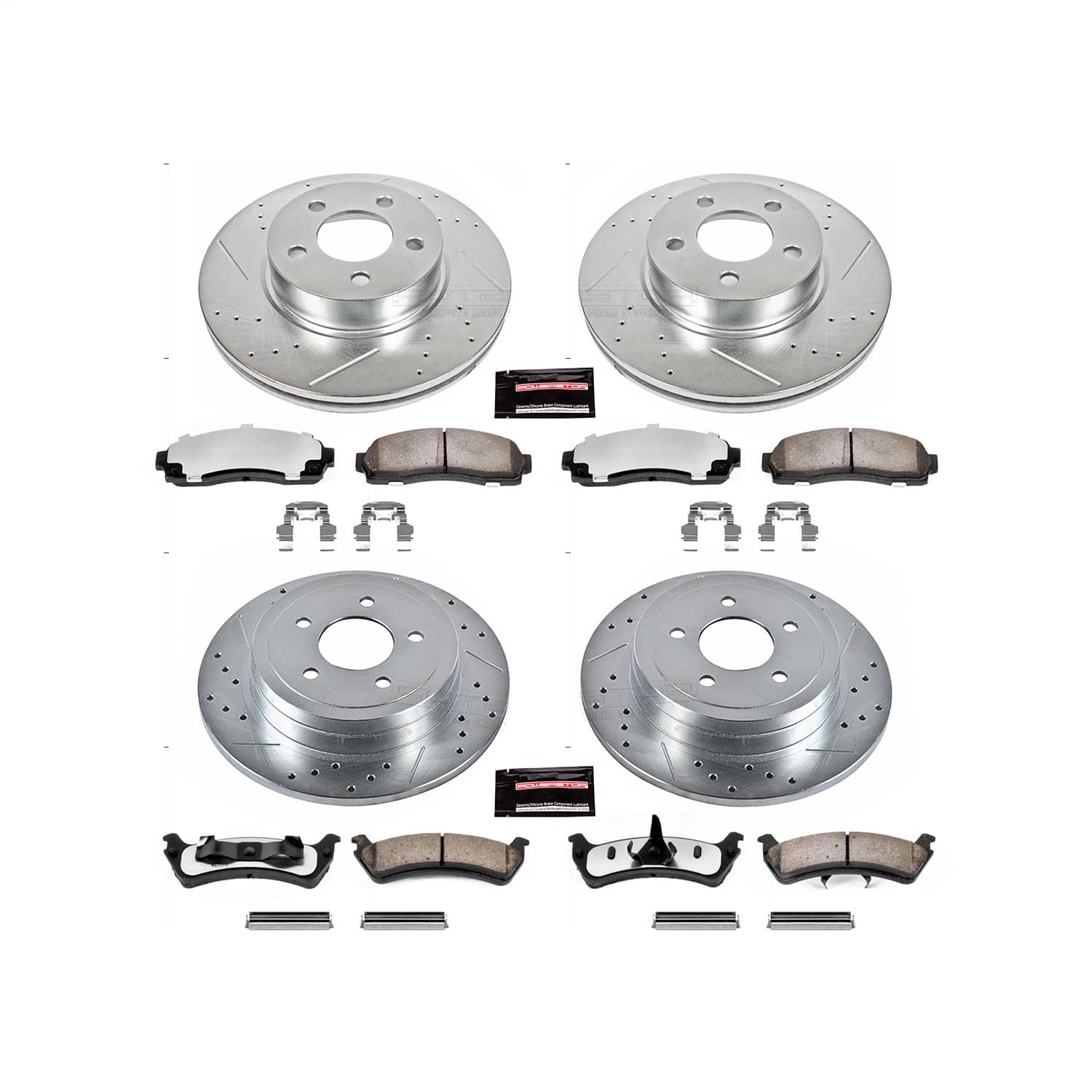 Power Stop - K1924-36 - Front and Rear - Disc Brake Pad and Rotor Kit