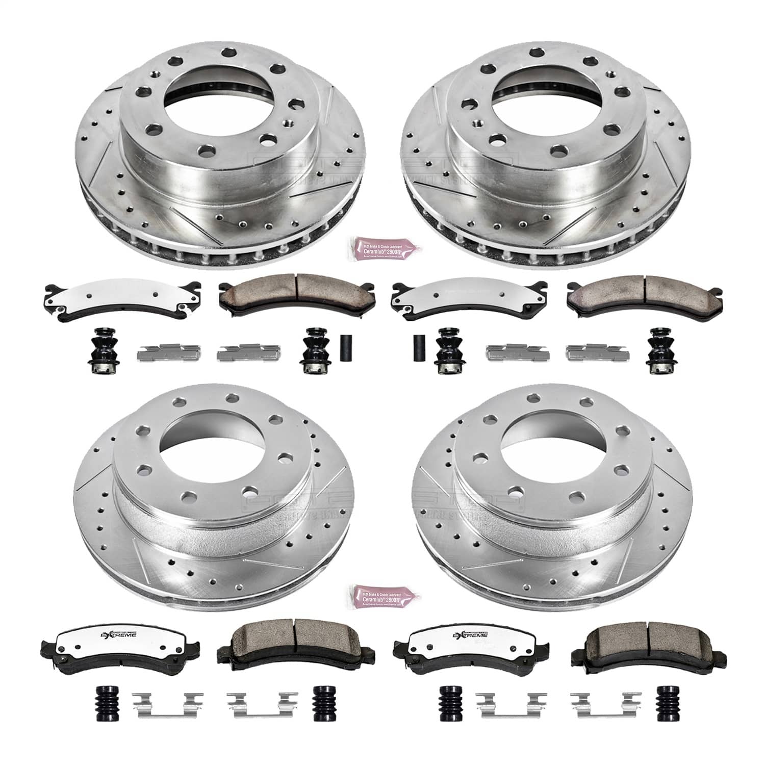 Power Stop - K2025-36 - Front and Rear - Disc Brake Pad and Rotor Kit