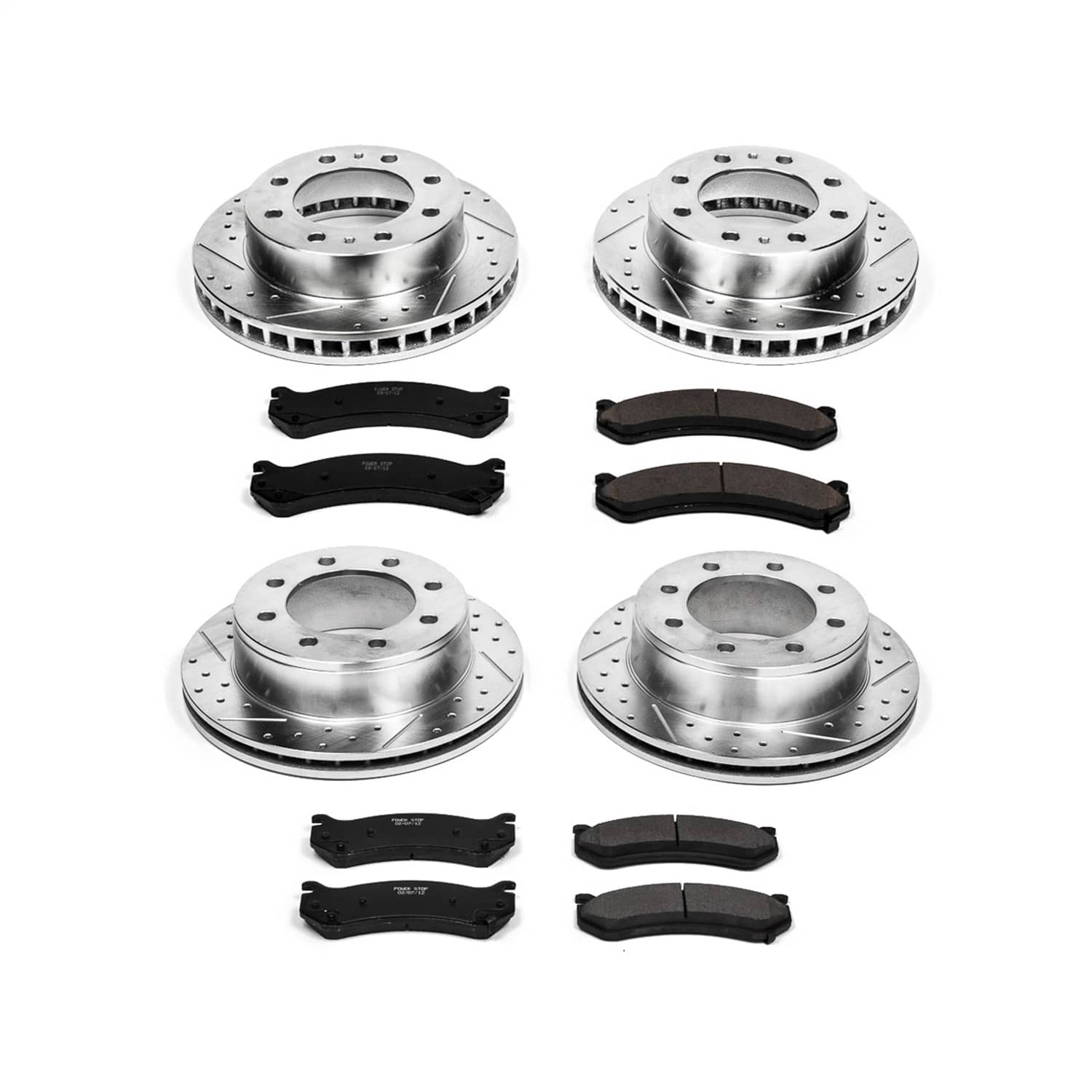 Power Stop - K2027 - Front and Rear - Disc Brake Pad and Rotor Kit