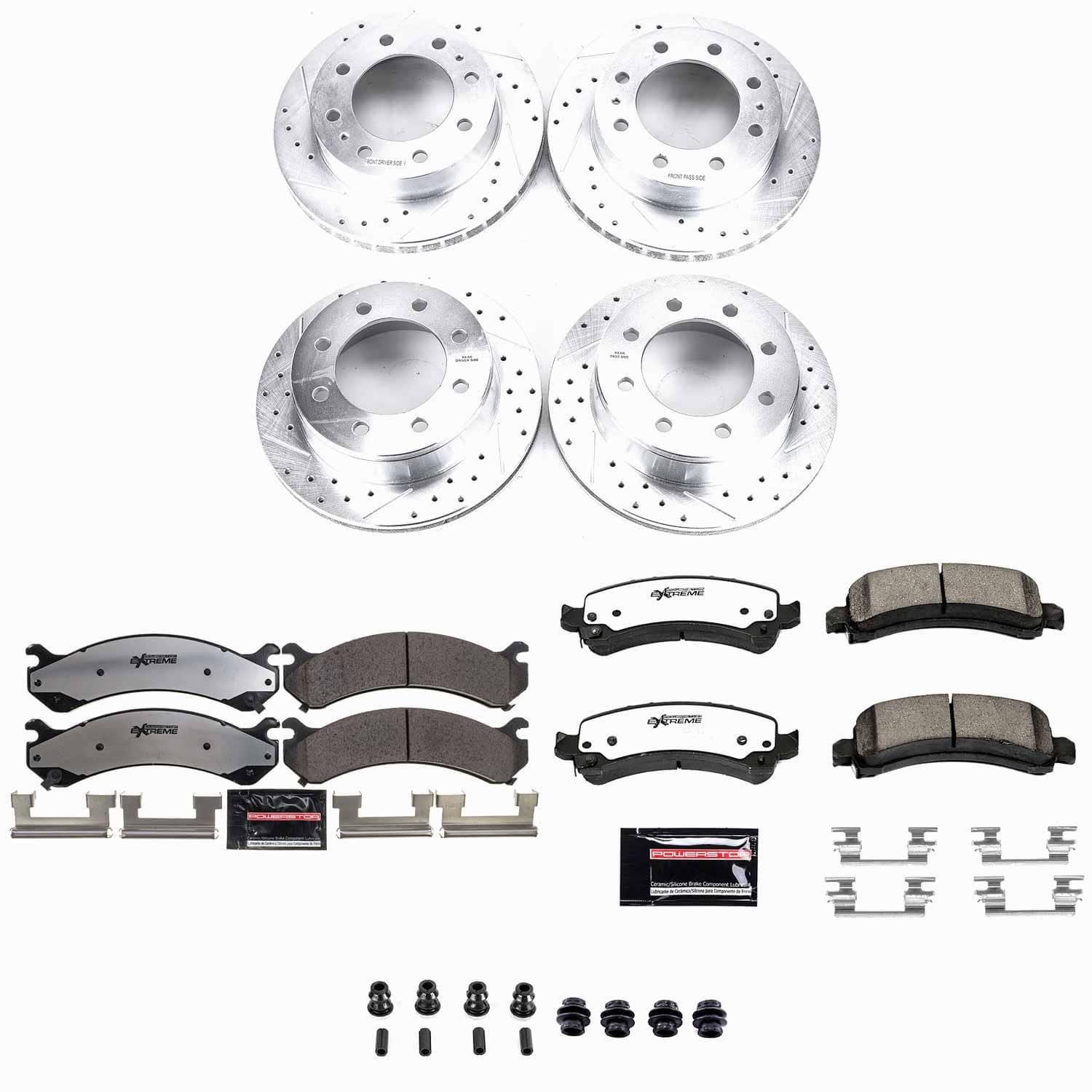 Power Stop - K2029-36 - Front and Rear - Disc Brake Pad and Rotor Kit