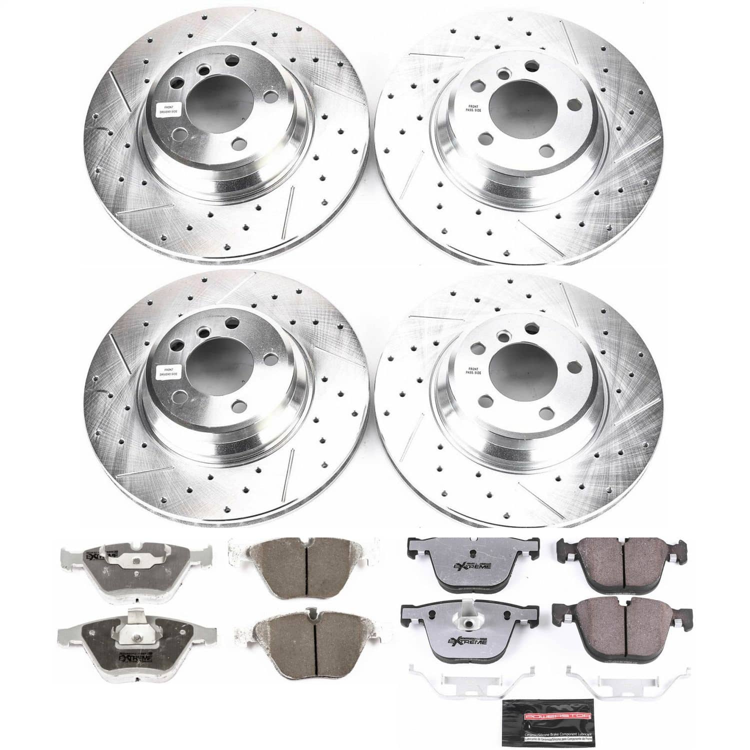 Power Stop - K2056-26 - Front and Rear - Disc Brake Pad and Rotor Kit