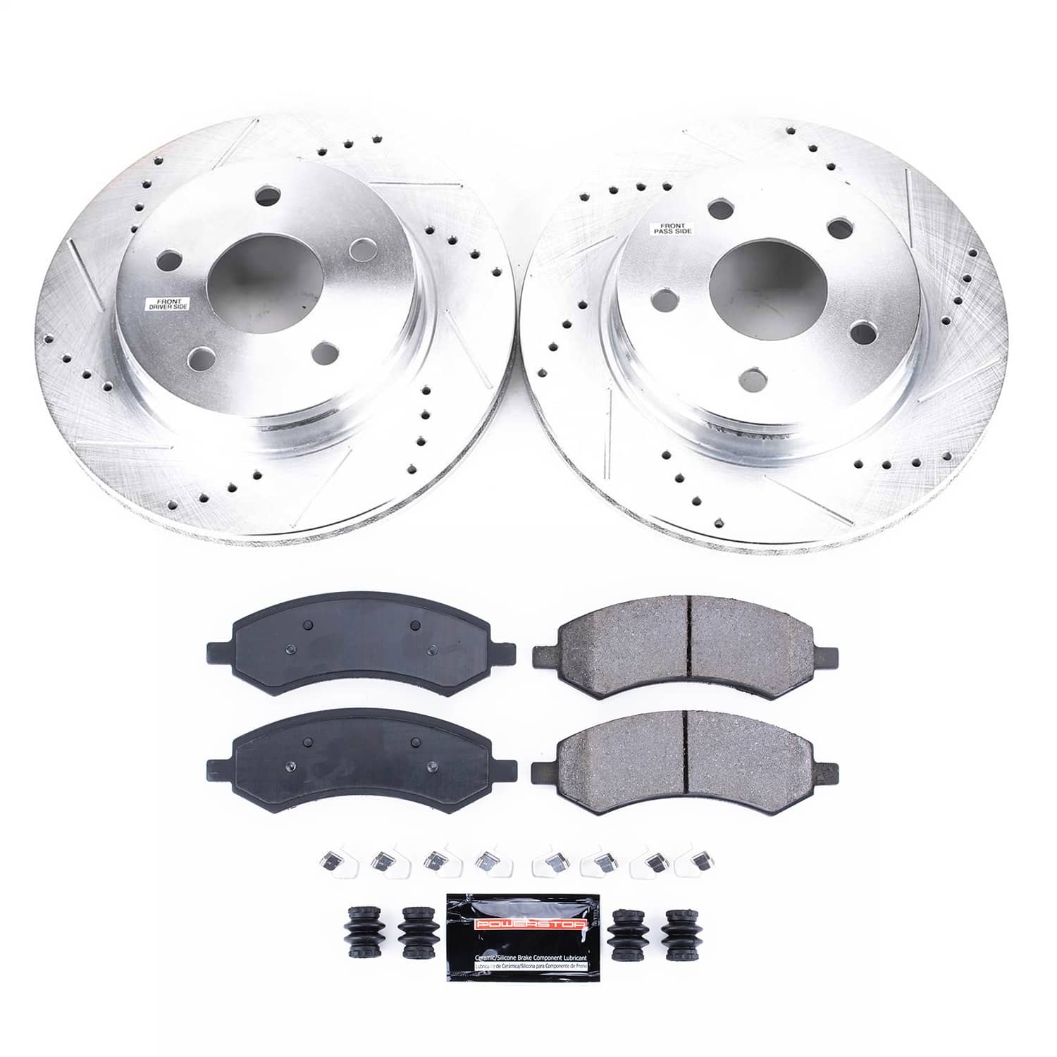 Power Stop - K2163 - Front - Disc Brake Pad and Rotor Kit