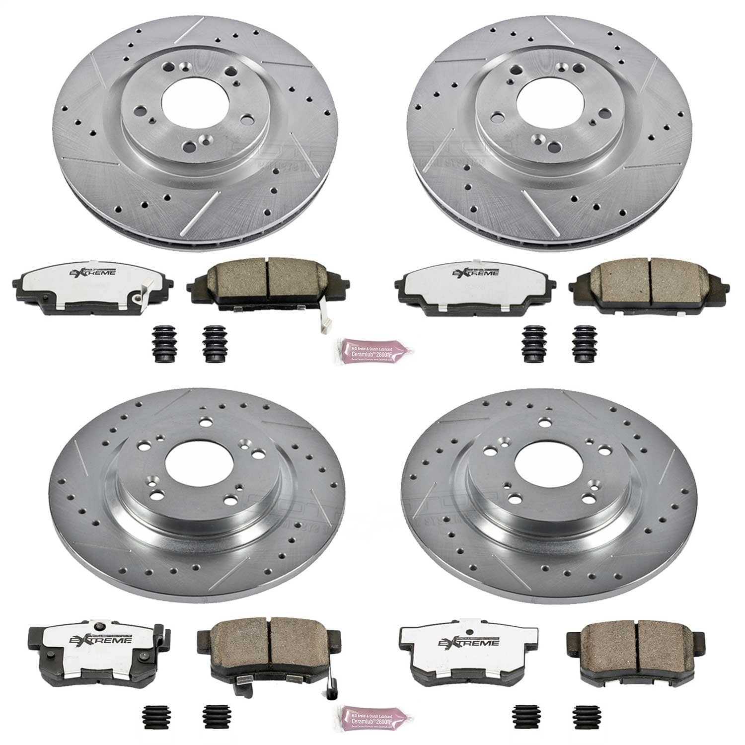 Power Stop - K2277-26 - Front and Rear - Disc Brake Pad and Rotor Kit