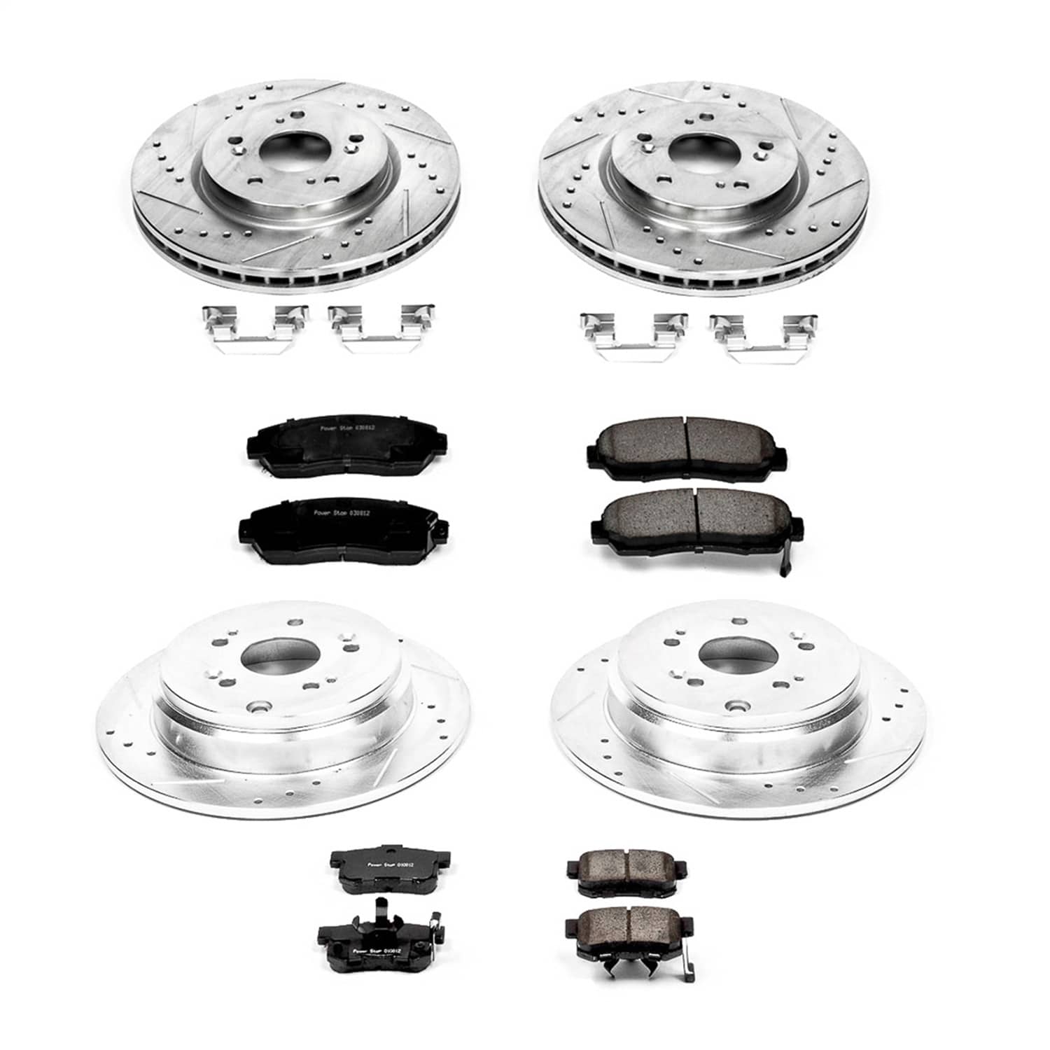 Power Stop - K229 - Front and Rear - Disc Brake Pad and Rotor Kit