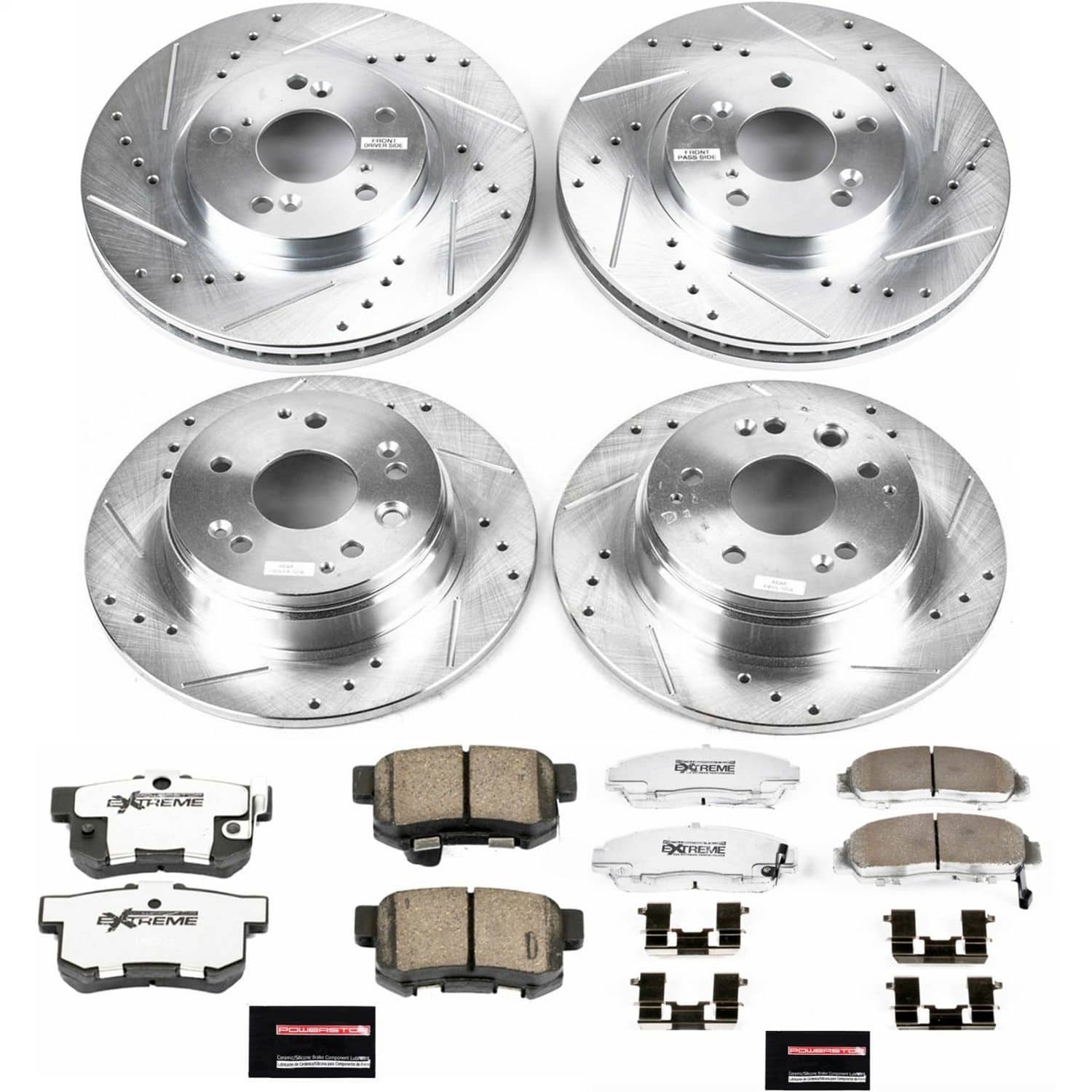 Power Stop - K2295-26 - Front and Rear - Disc Brake Pad and Rotor Kit