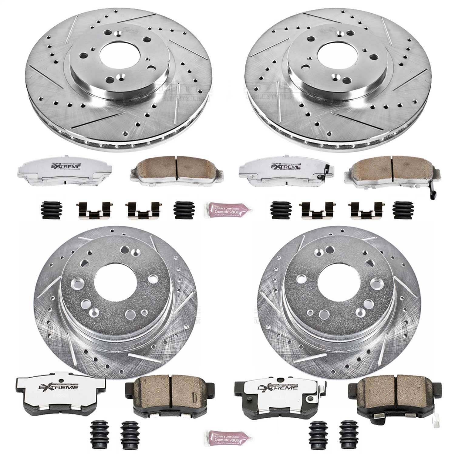 Power Stop - K2296-26 - Front and Rear - Disc Brake Pad and Rotor Kit