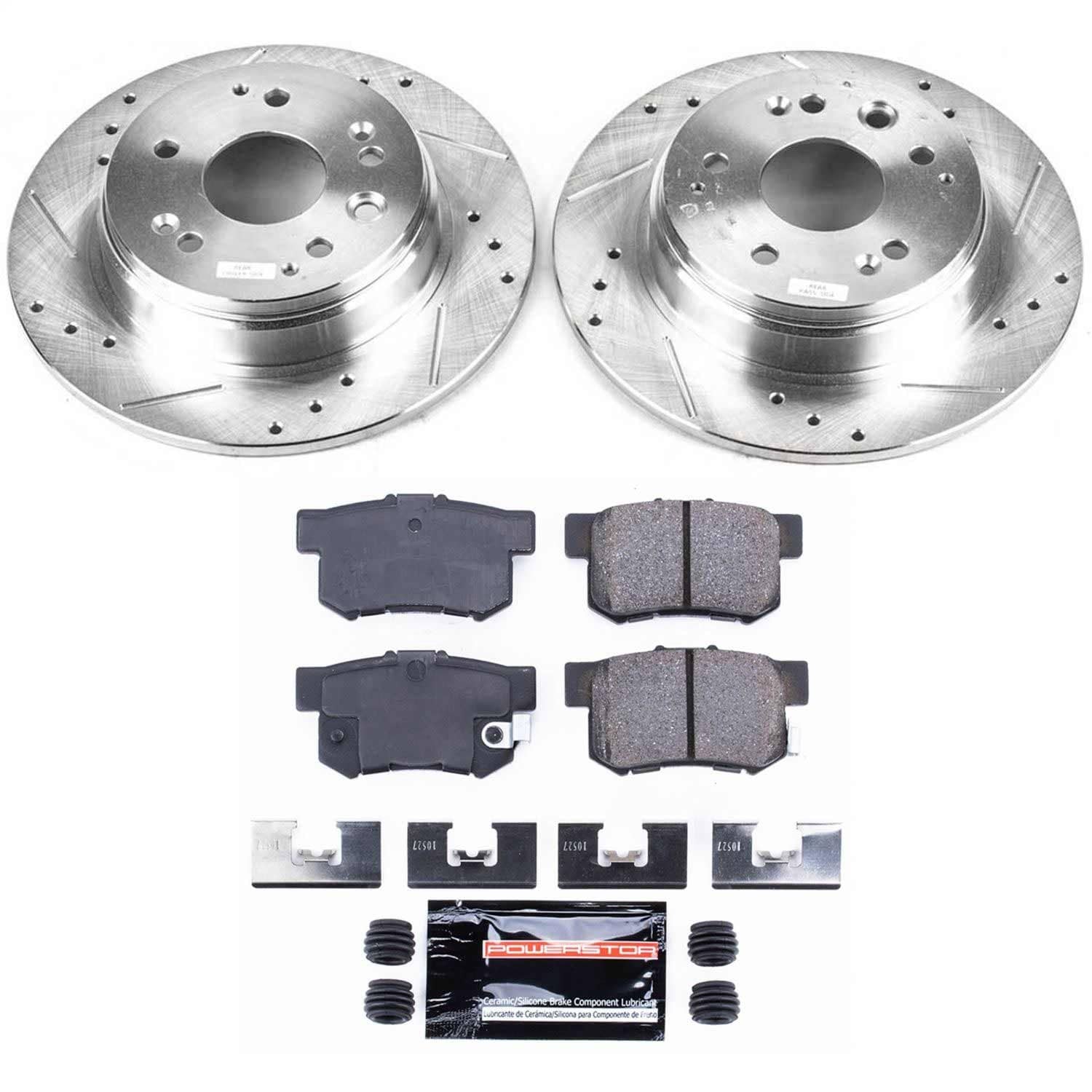 Power Stop - K2308 - Rear - Disc Brake Pad and Rotor Kit