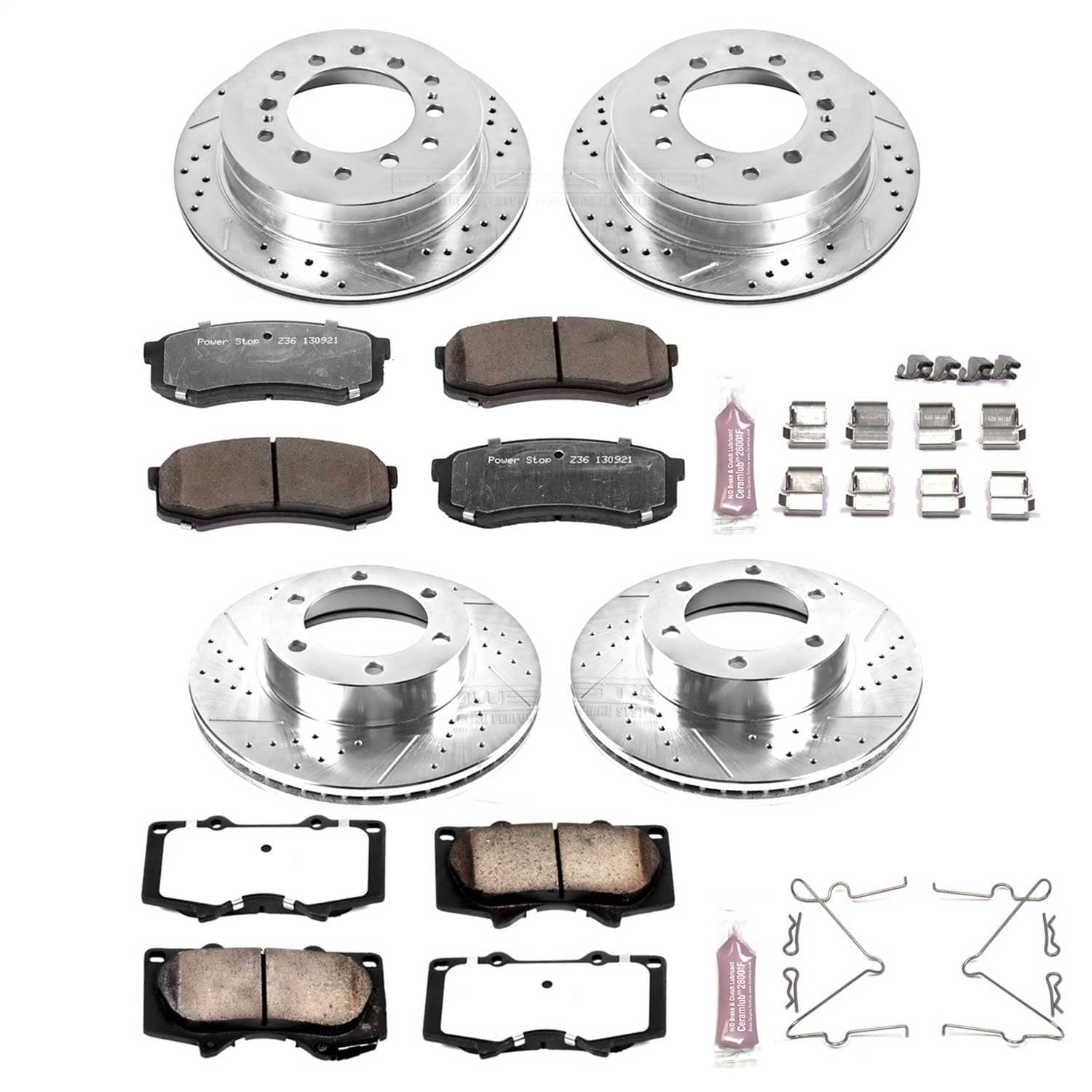 Power Stop - K2325-36 - Front and Rear - Disc Brake Pad and Rotor Kit