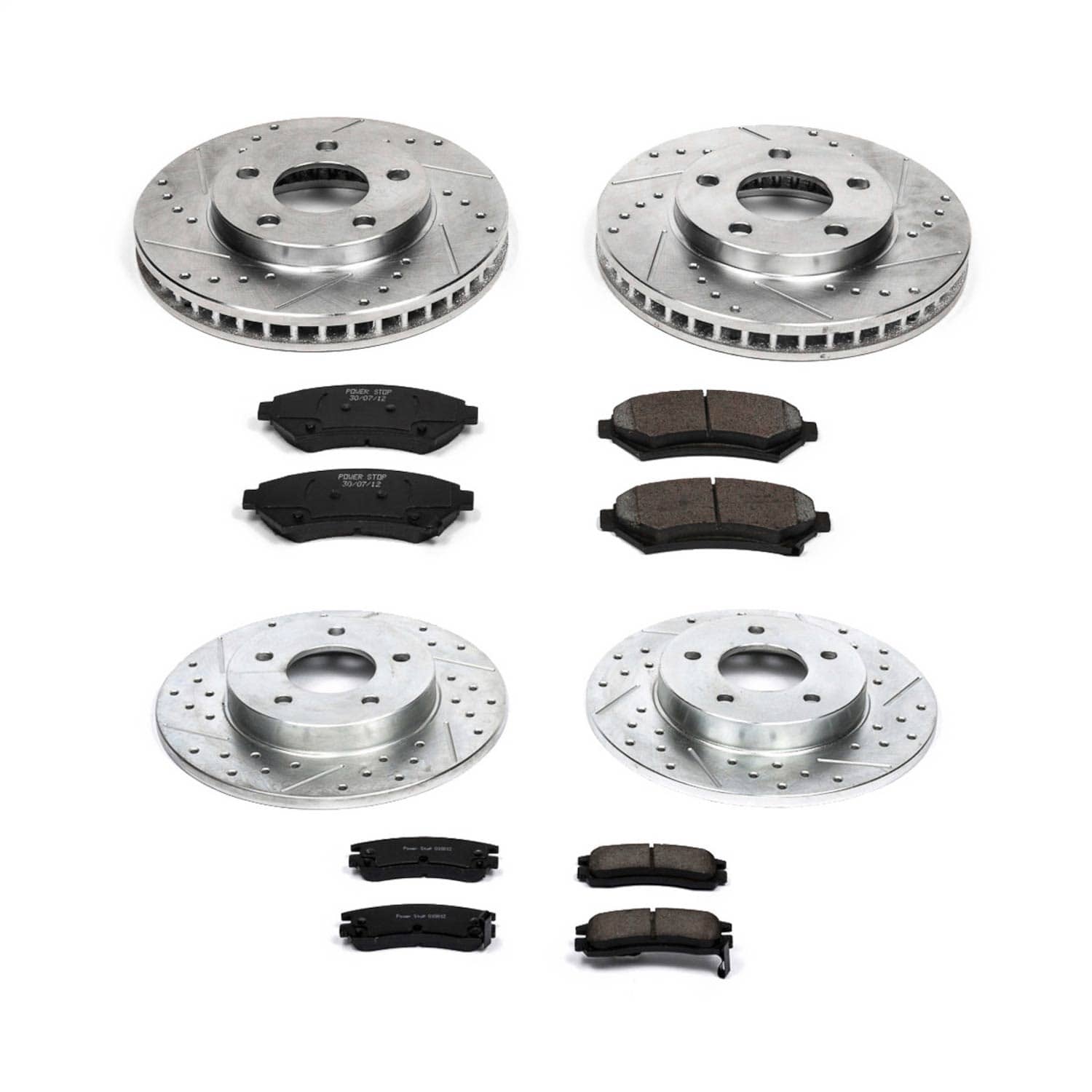 Power Stop - K2556 - Front and Rear - Disc Brake Pad and Rotor Kit