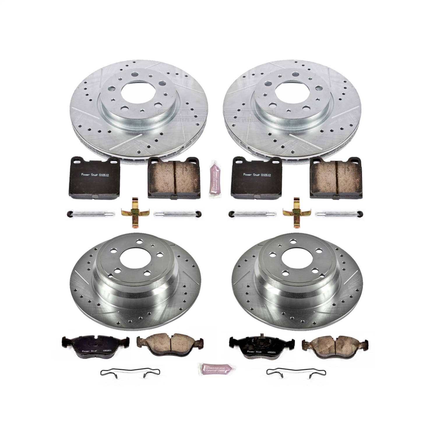 Power Stop - K2728 - Front and Rear - Disc Brake Pad and Rotor Kit