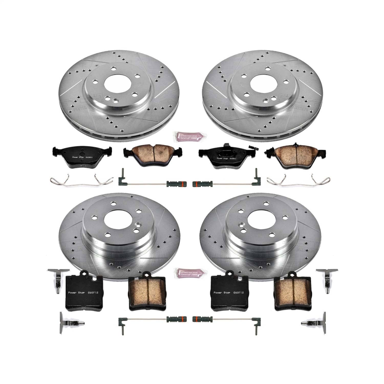 Power Stop - K2786 - Front and Rear - Disc Brake Pad and Rotor Kit