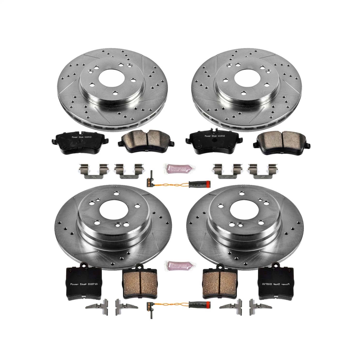Power Stop - K2812 - Front and Rear - Disc Brake Pad and Rotor Kit