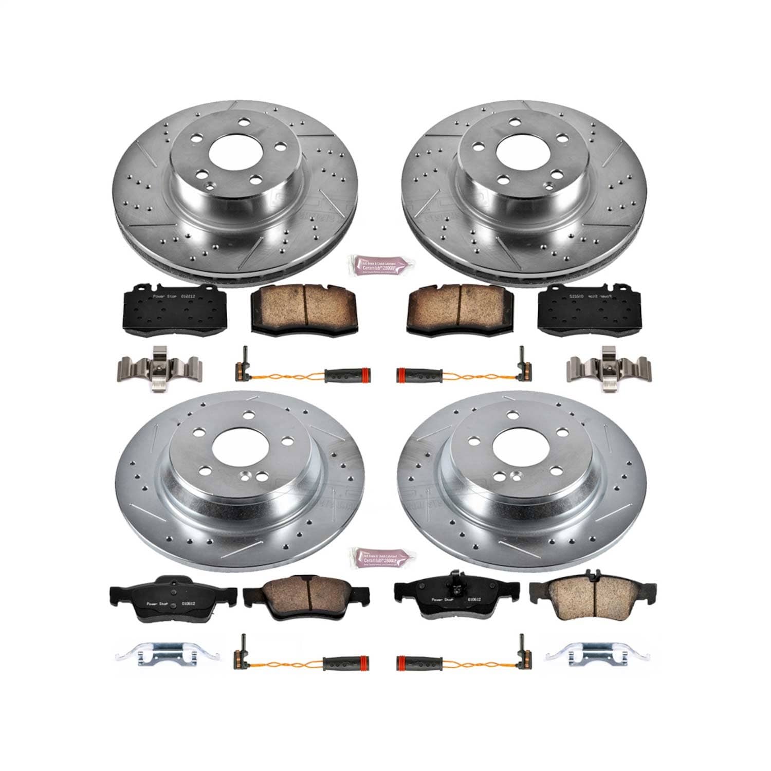 Power Stop - K2817 - Front and Rear - Disc Brake Pad and Rotor Kit