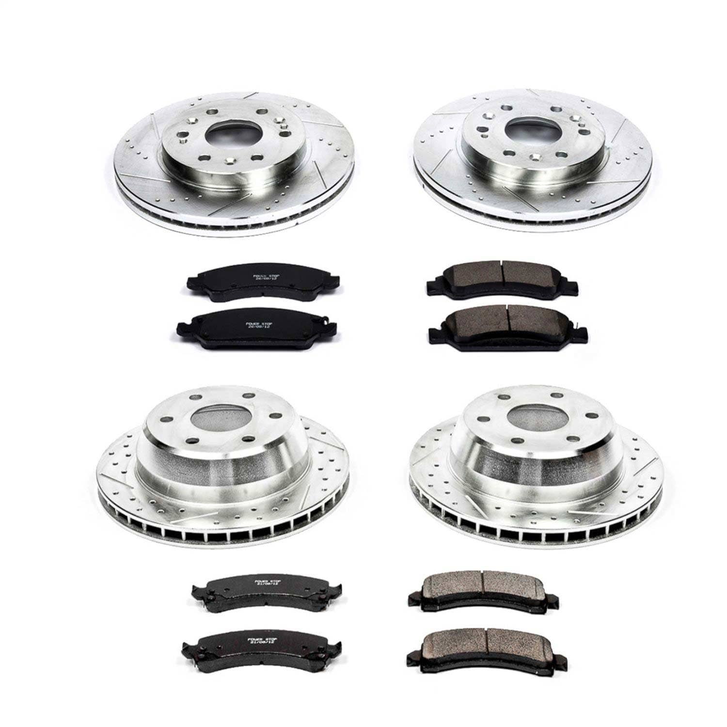 Power Stop - K2826 - Front and Rear - Disc Brake Pad and Rotor Kit
