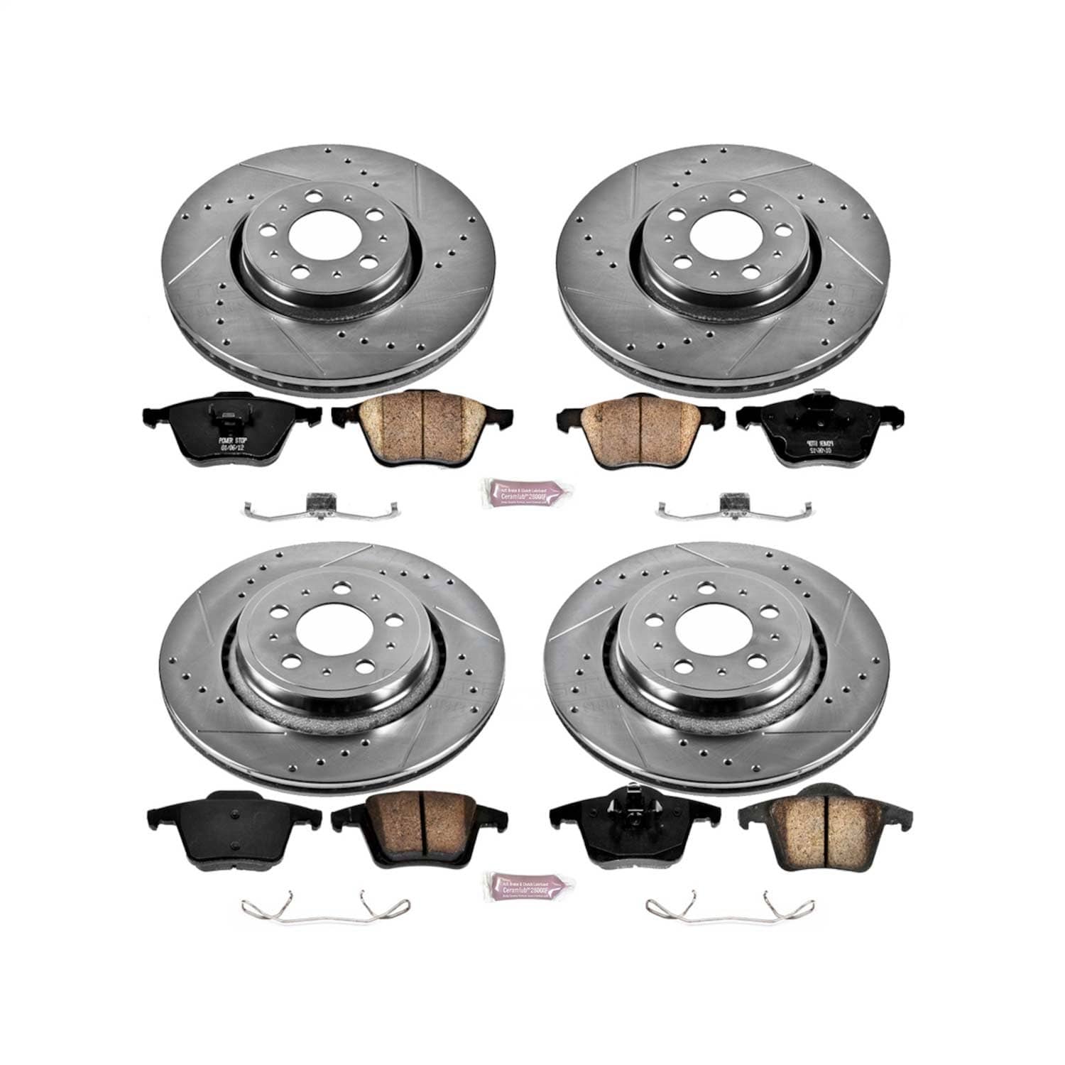 Power Stop - K2835 - Front and Rear - Disc Brake Pad and Rotor Kit