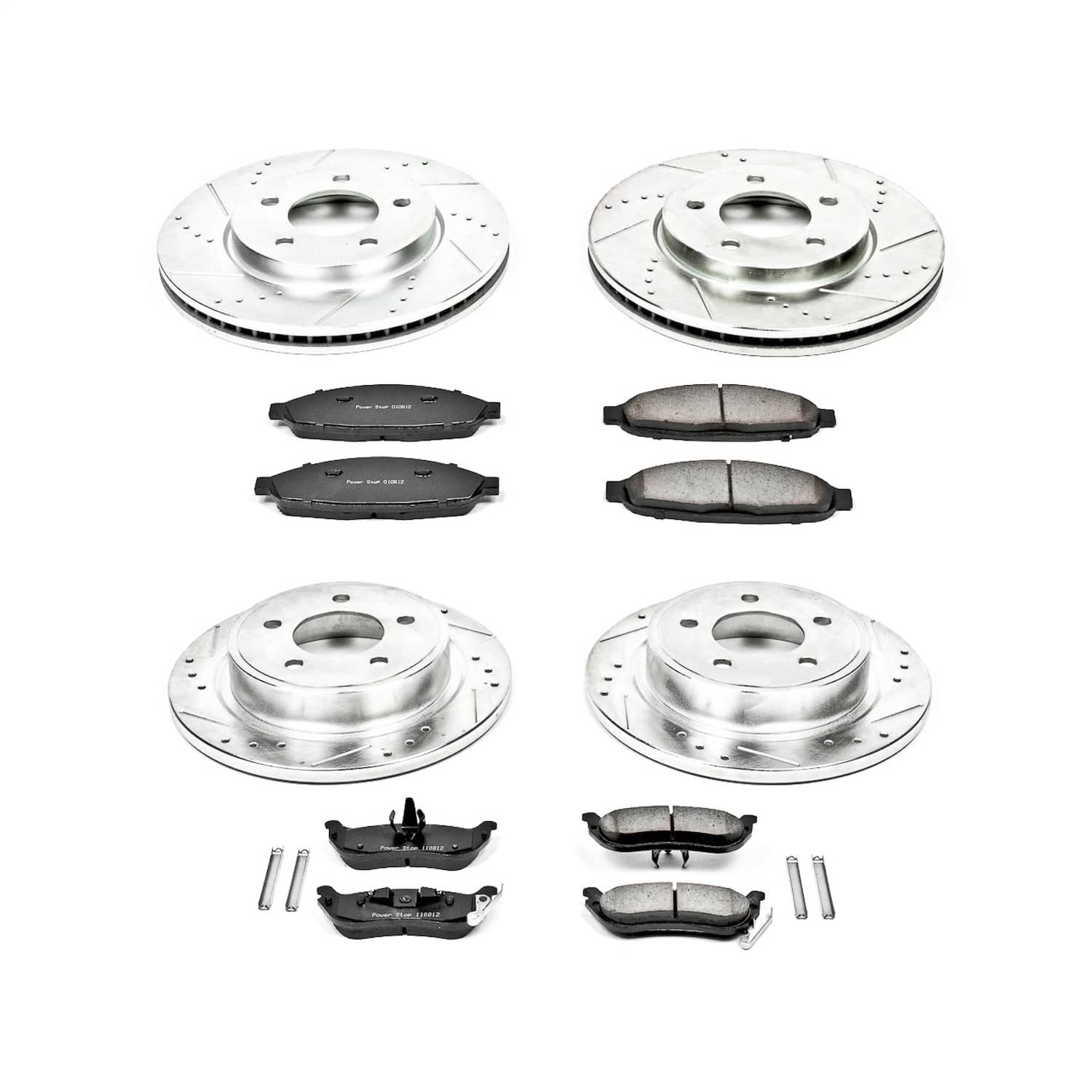 Power Stop - K2838 - Front and Rear - Disc Brake Pad and Rotor Kit