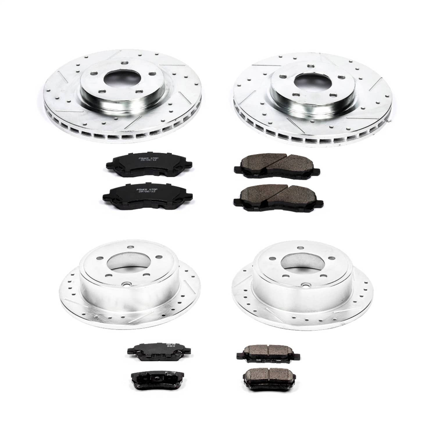 Power Stop - K2840 - Front and Rear - Disc Brake Pad and Rotor Kit
