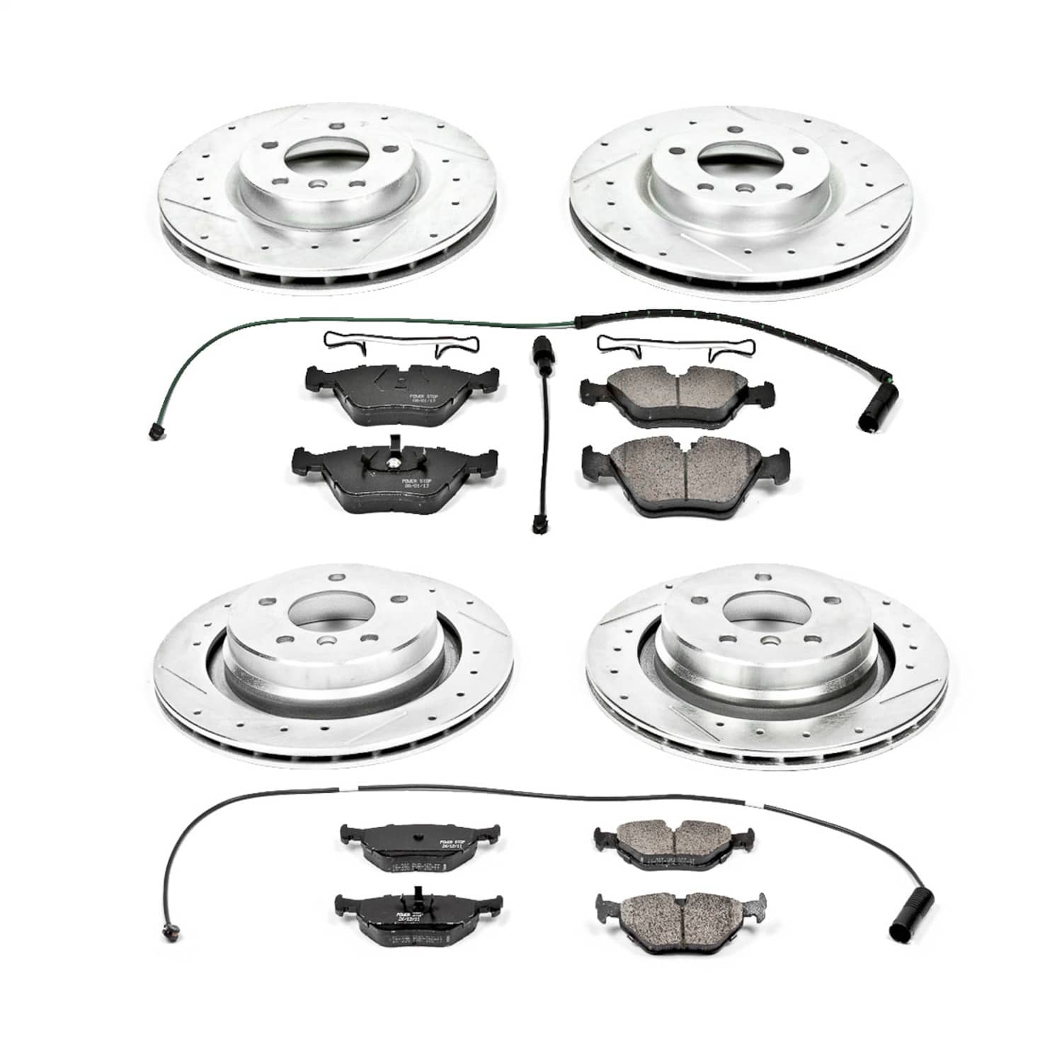 Power Stop - K2841 - Front and Rear - Disc Brake Pad and Rotor Kit