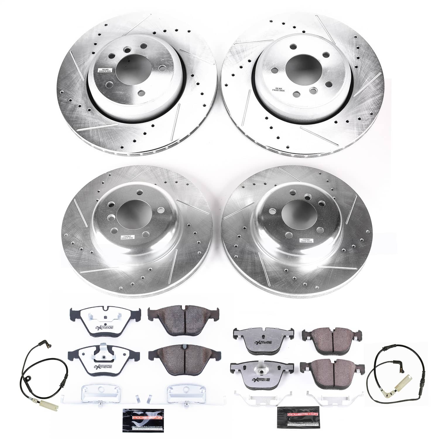 Power Stop - K2877-26 - Front and Rear - Disc Brake Pad and Rotor Kit