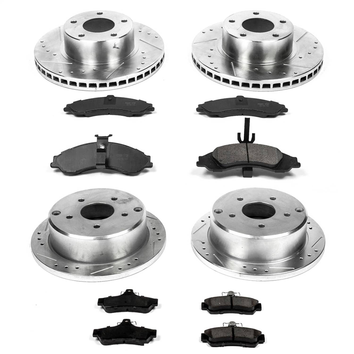 Power Stop - K2889 - Front and Rear - Disc Brake Pad and Rotor Kit