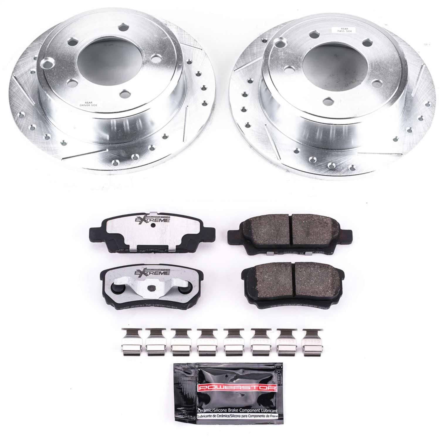 Power Stop - K3033-26 - Rear - Disc Brake Pad and Rotor Kit