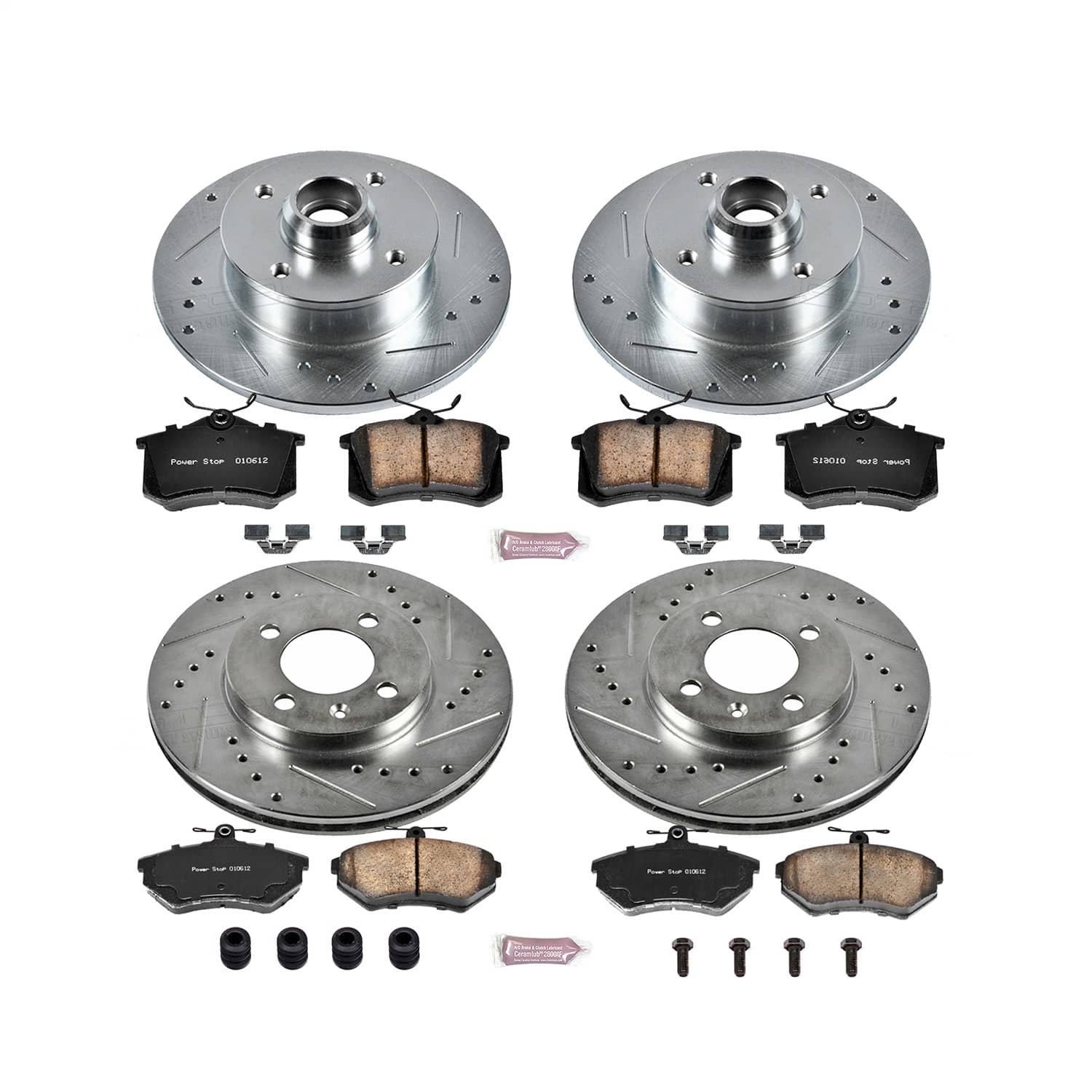 Power Stop - K375 - Front and Rear - Disc Brake Pad and Rotor Kit