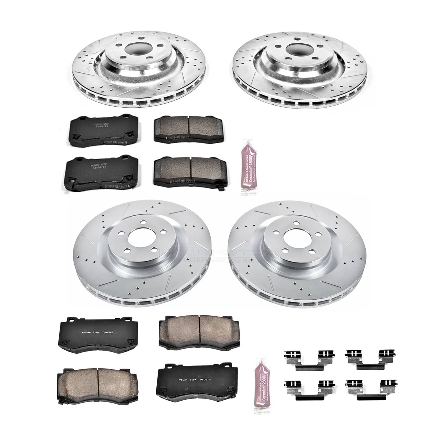 Power Stop - K4023 - Front and Rear - Disc Brake Pad and Rotor Kit