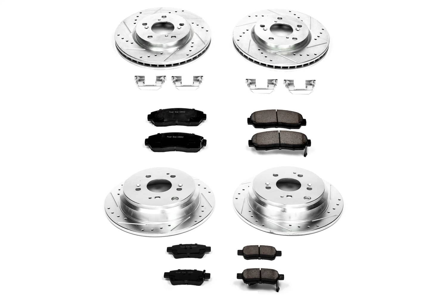 Power Stop - K4044 - Front and Rear - Disc Brake Pad and Rotor Kit