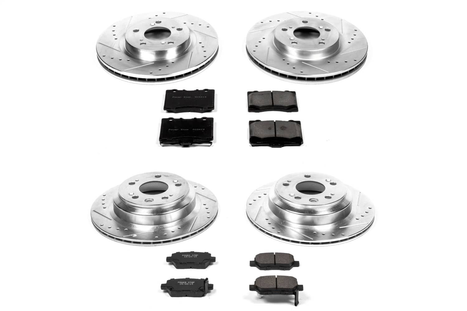 Power Stop - K4045 - Front and Rear - Disc Brake Pad and Rotor Kit