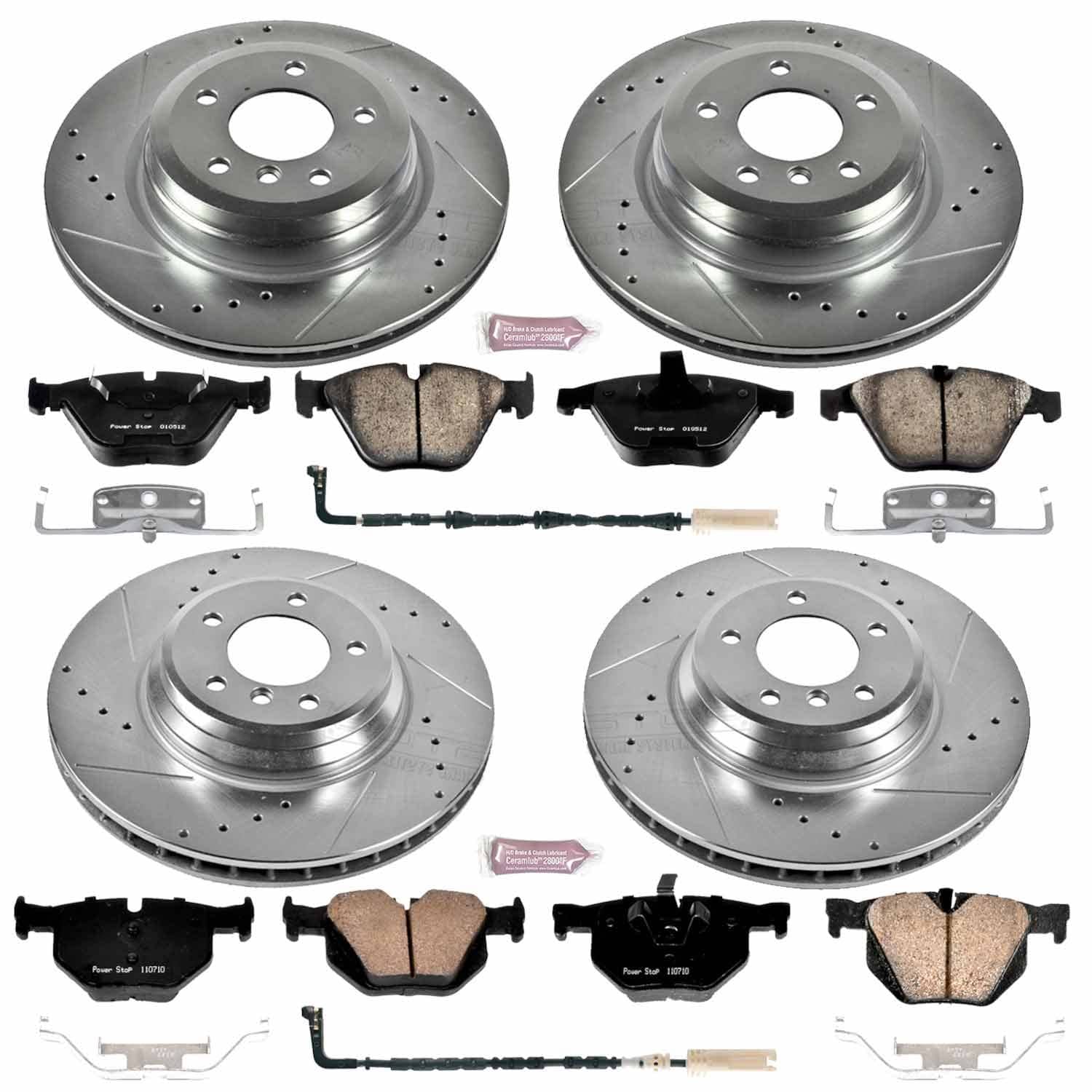 Power Stop - K4094 - Front and Rear - Disc Brake Pad and Rotor Kit