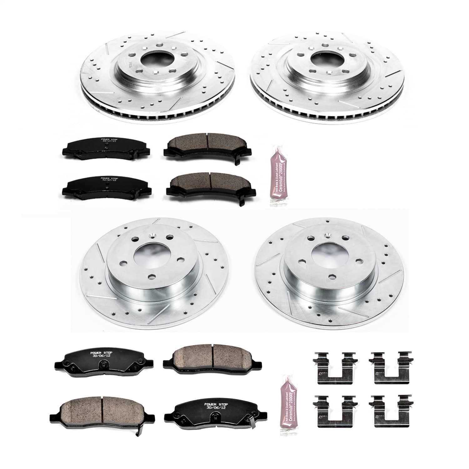 Power Stop - K4097 - Front and Rear - Disc Brake Pad and Rotor Kit