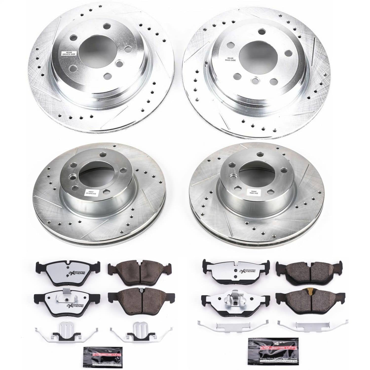 Power Stop - K4103-26 - Front and Rear - Disc Brake Pad and Rotor Kit