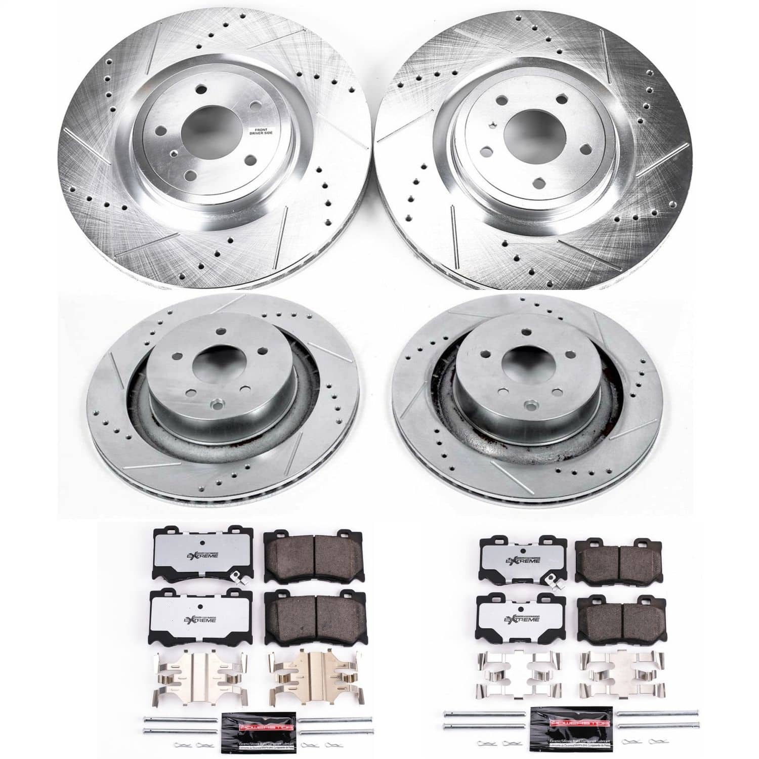 Power Stop - K4138-26 - Front and Rear - Disc Brake Pad and Rotor Kit