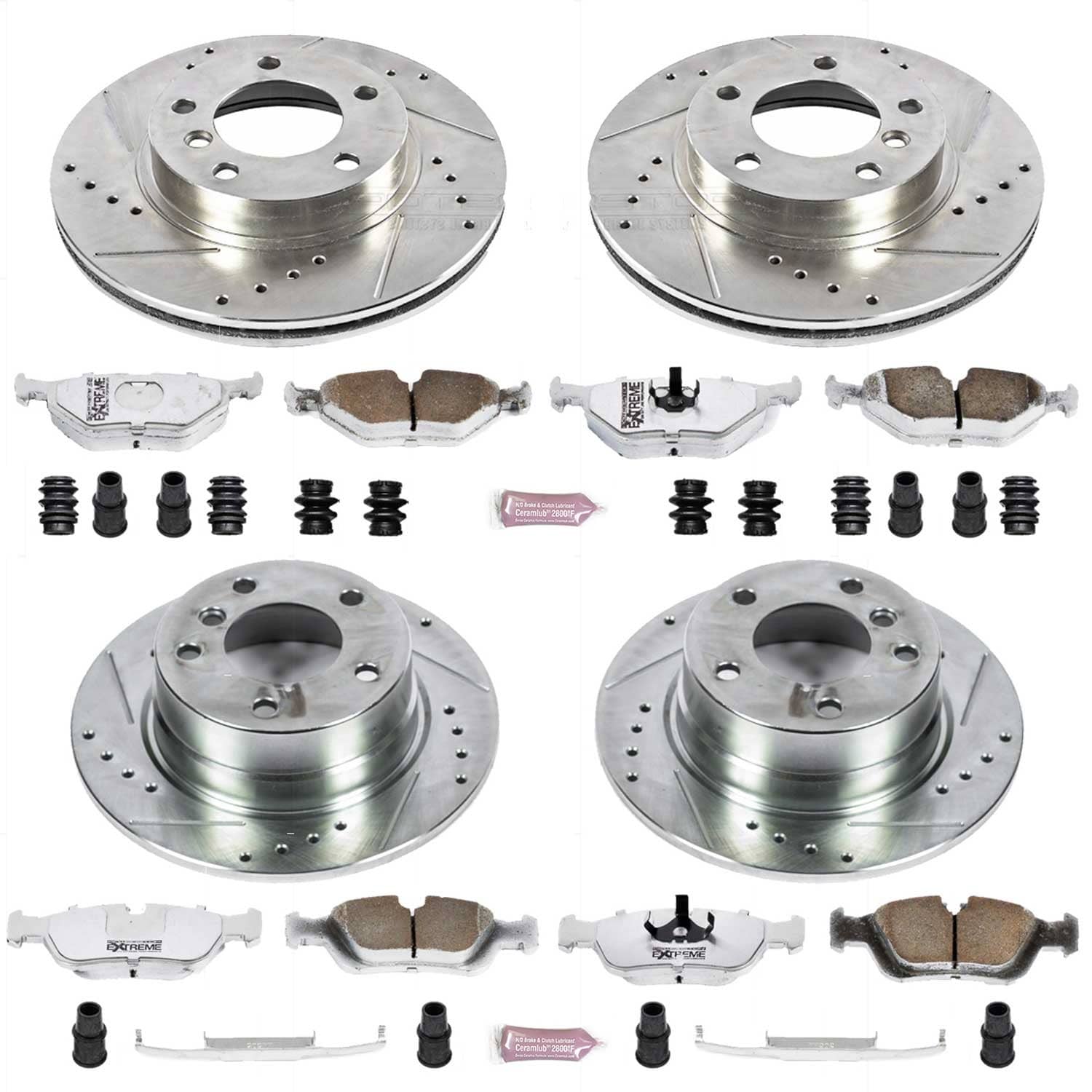 Power Stop - K4371-26 - Front and Rear - Disc Brake Pad and Rotor Kit