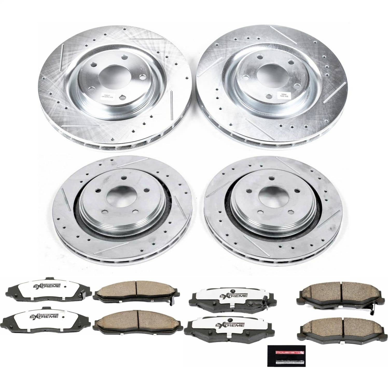 Power Stop - K4400-26 - Front and Rear - Disc Brake Pad and Rotor Kit