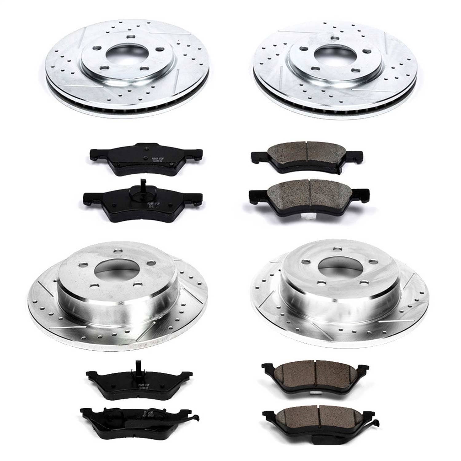 Power Stop - K4458 - Front and Rear - Disc Brake Pad and Rotor Kit