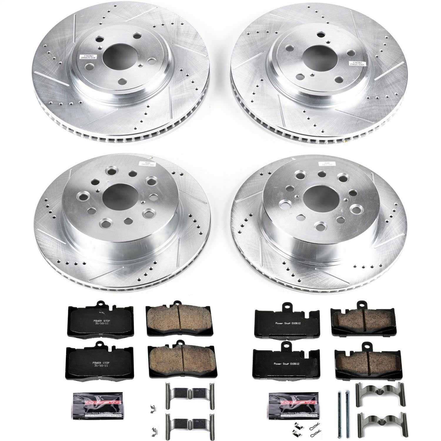 Power Stop - K4462 - Front and Rear - Disc Brake Pad and Rotor Kit