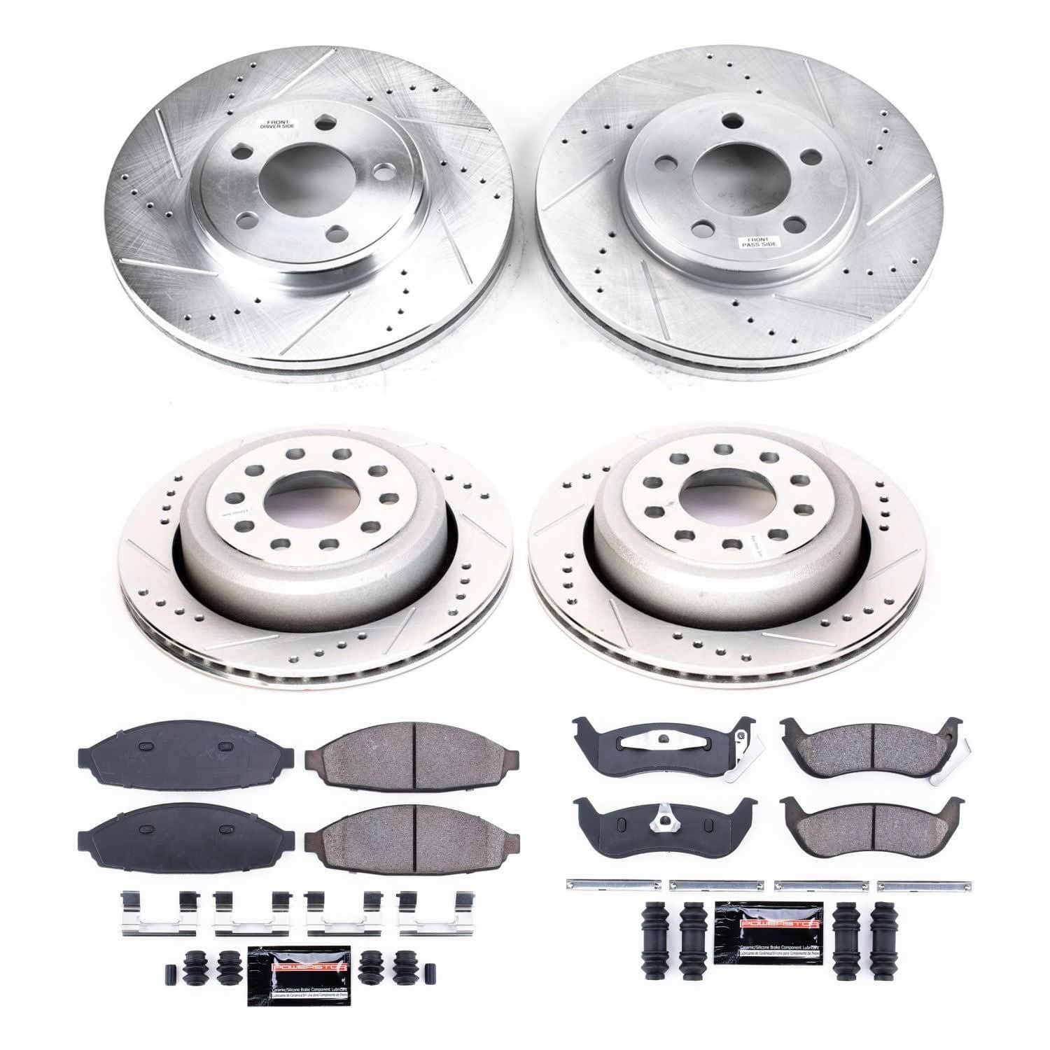 Power Stop - K4486 - Front and Rear - Disc Brake Pad and Rotor Kit