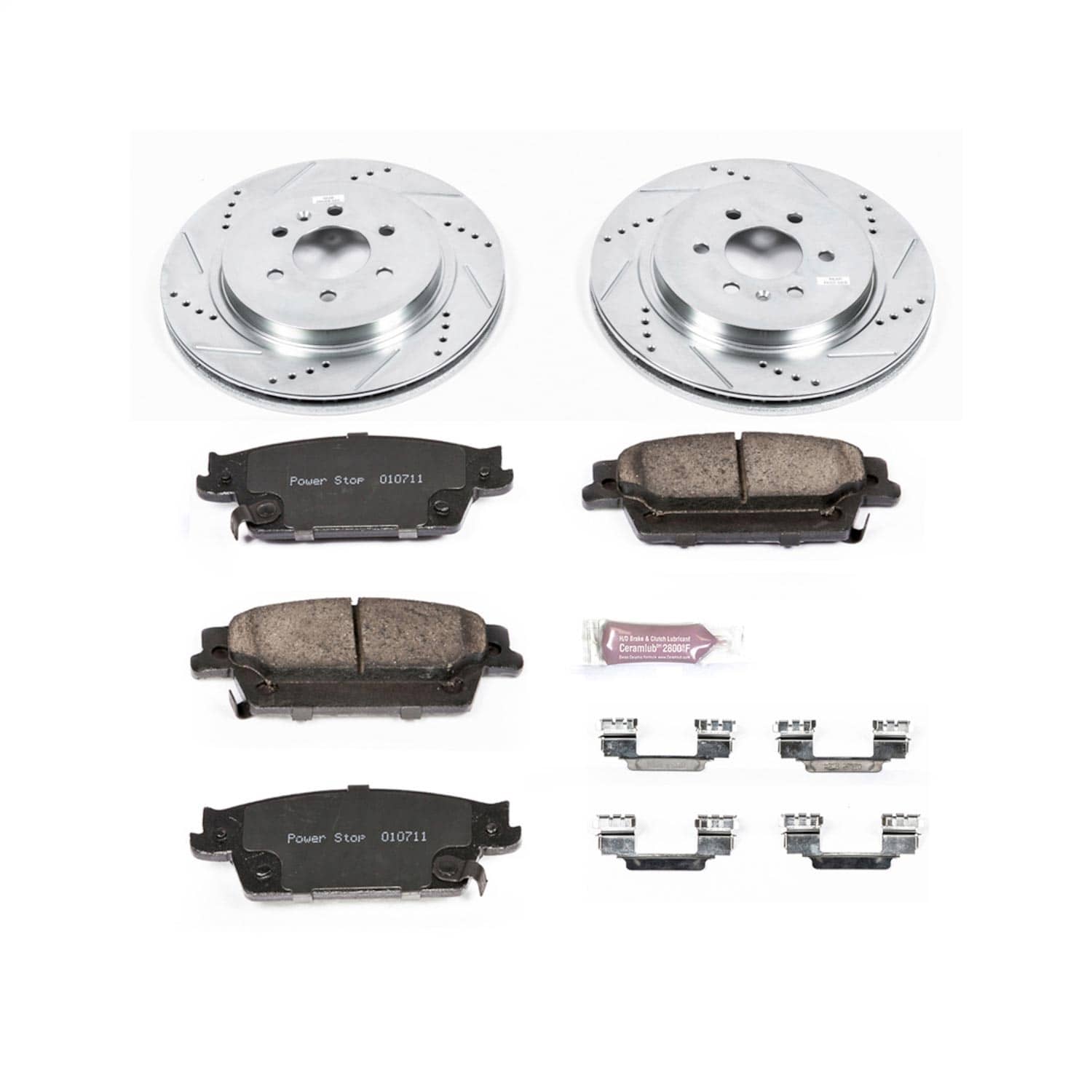 Power Stop - K4568 - Rear - Disc Brake Pad and Rotor Kit