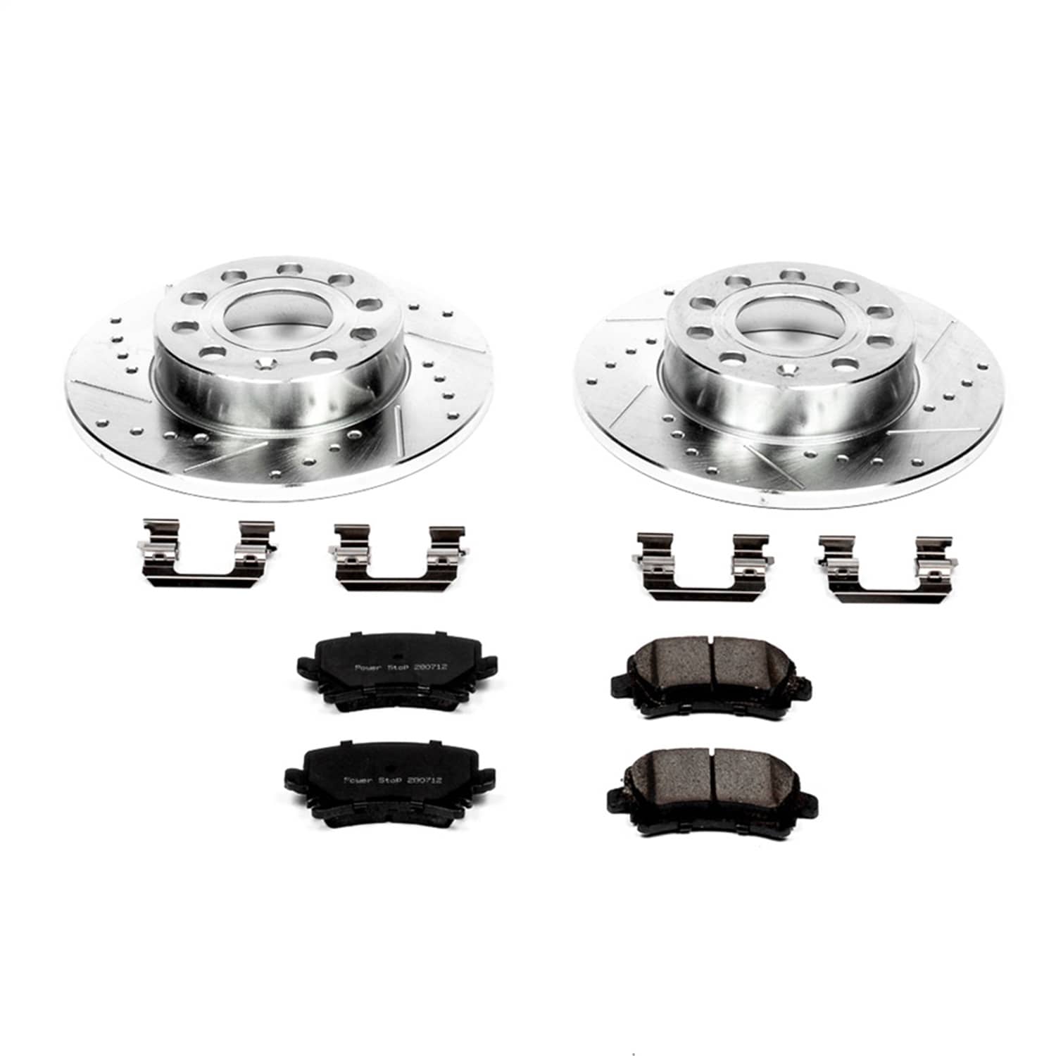Power Stop - K4627 - Rear - Disc Brake Pad and Rotor Kit