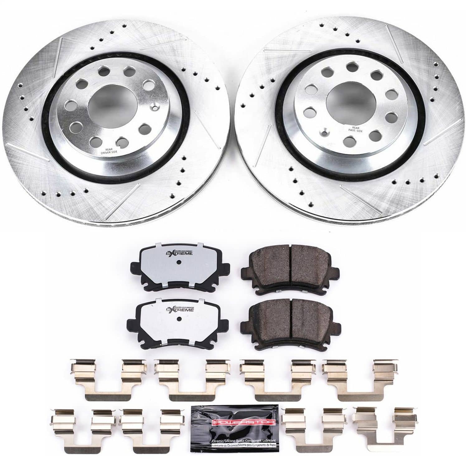 Power Stop - K4628-26 - Rear - Disc Brake Pad and Rotor Kit