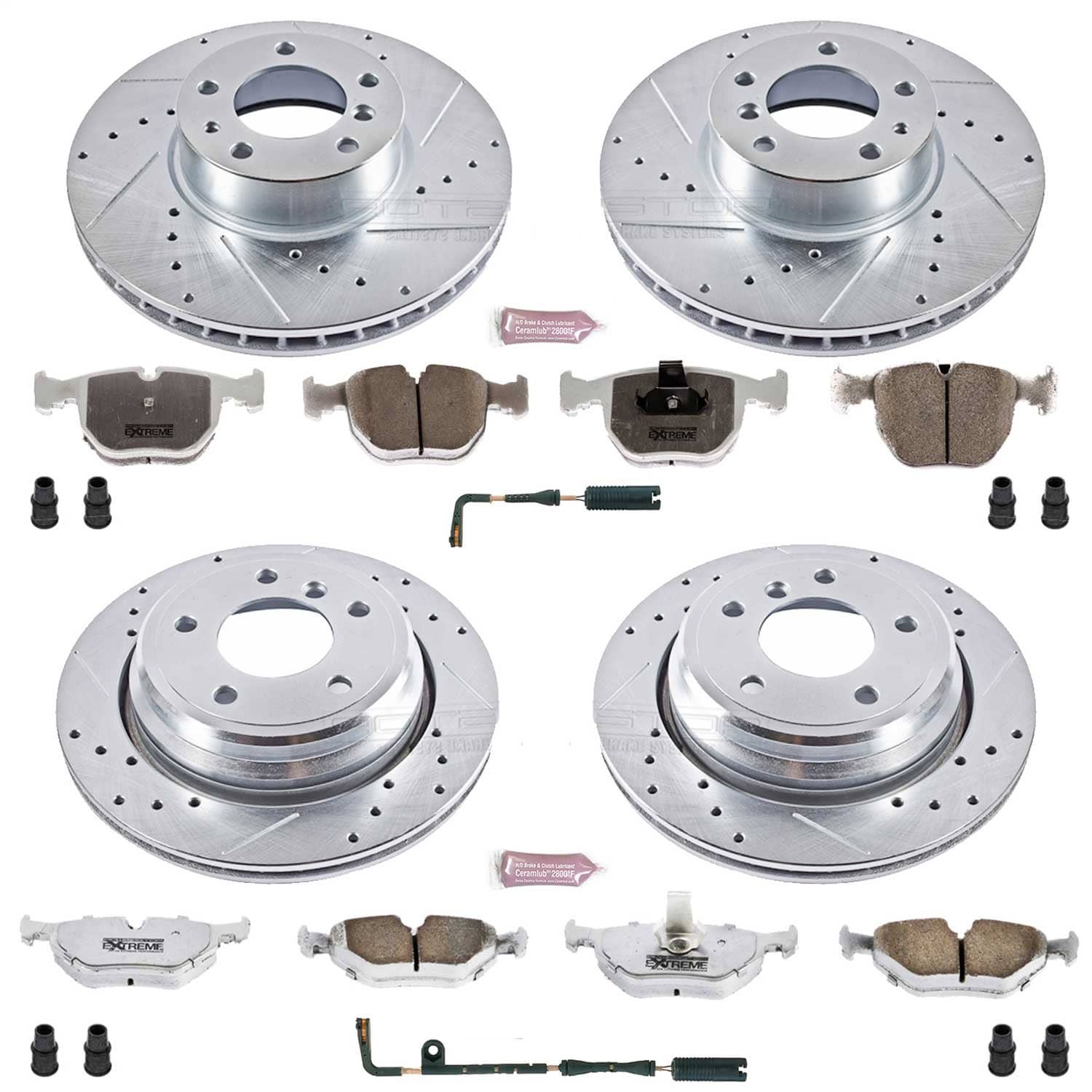 Power Stop - K505-26 - Front and Rear - Disc Brake Pad and Rotor Kit