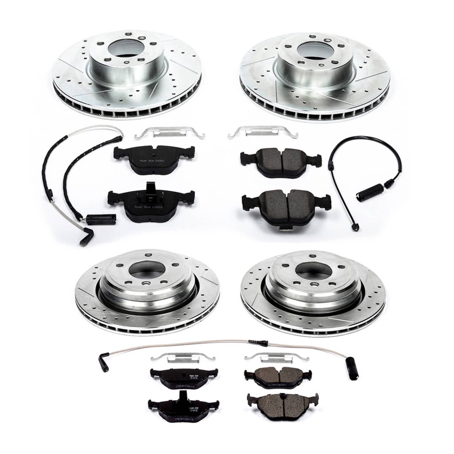 Power Stop - K505 - Front and Rear - Disc Brake Pad and Rotor Kit