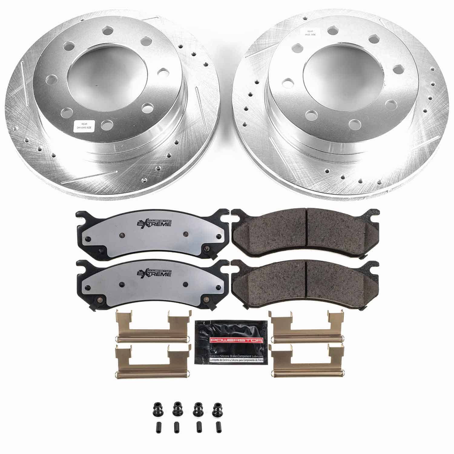 Power Stop - K5190-36 - Rear - Disc Brake Pad and Rotor Kit