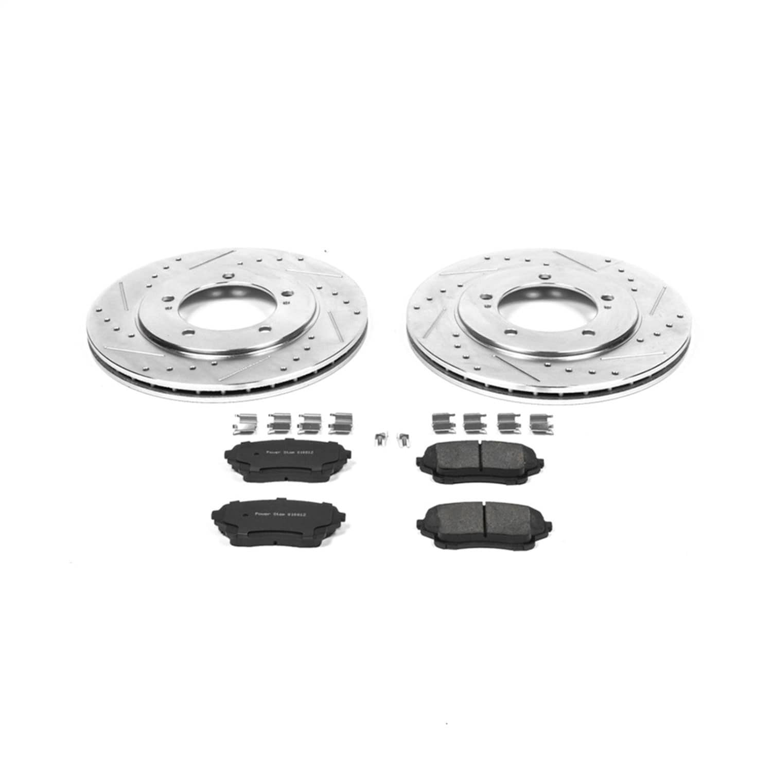 Power Stop - K5437 - Front - Disc Brake Pad and Rotor Kit