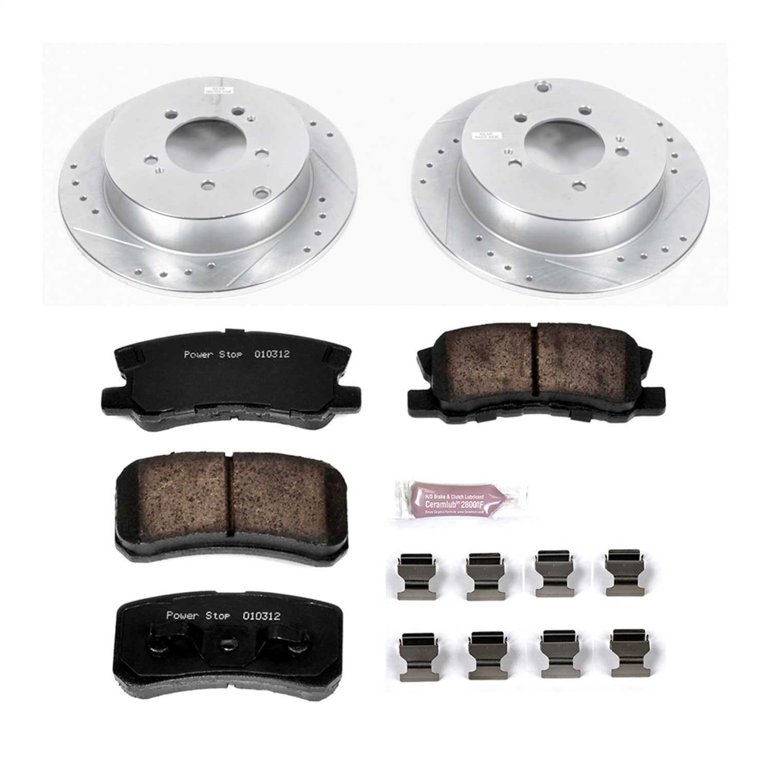 Power Stop - K5499 - Rear - Disc Brake Pad and Rotor Kit